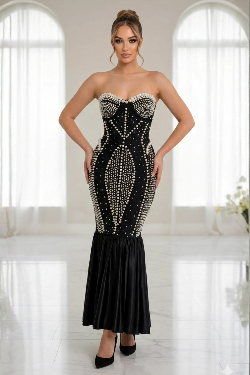 Ella Pearl Bandage Dress