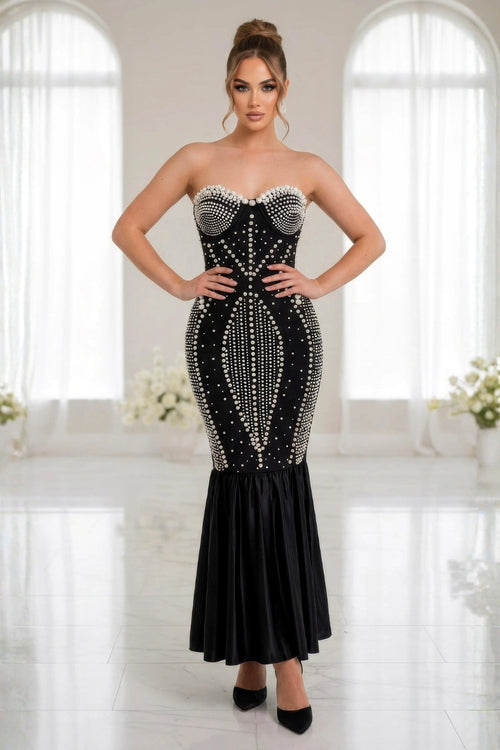 Ella Pearl Bandage Dress