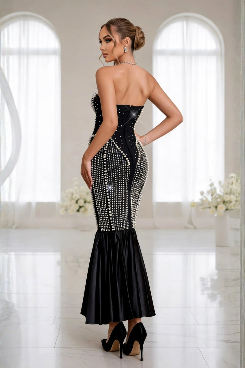 Ella Pearl Bandage Dress