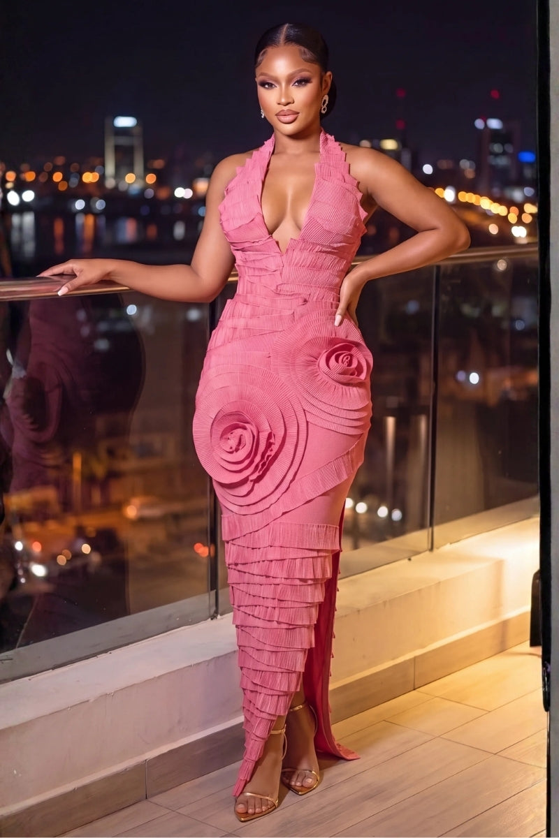 Rose Haze Bandage Dress