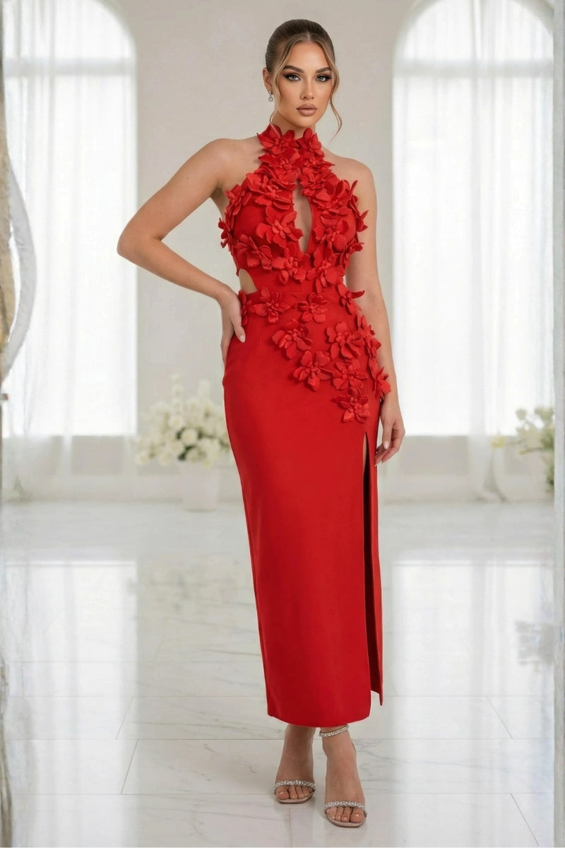 Elsa Floral Bandage Dress
