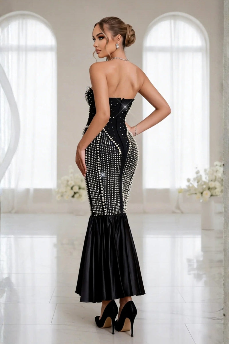 Ella Pearl Bandage Dress